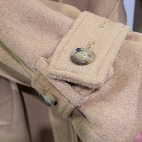 LOFT Tan Maxi Wool Trench Coat - Picture 4 of 10